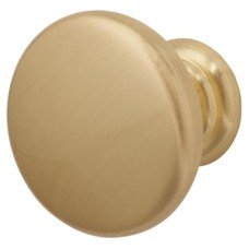 Crofts & Assinder Monmouth Round Cabinet Knob - 38mm Diameter - Brushed Satin Brass Crofts & Assinder Monmouth Round Cabinet Knob - 38mm Diameter - Brushed Satin Brass