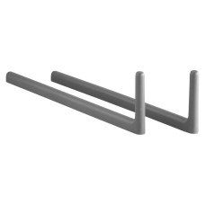 elfa Garage Storage Top Track System - Bracket Post - Grey - Pack of 2