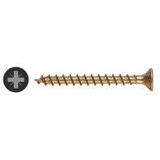 SPAX Yellox Pozi Countersunk Wood Screws - 5.0 x 45mm - Yellow Zinc - Pack of 200