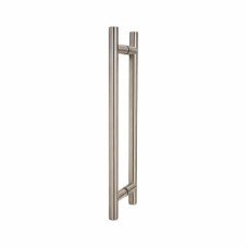 Exel 19mm T-Bar Door Pull Handle - Back to Back - 305mm Centres - Satin Stainless Steel