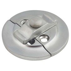 Round Butterfly Catch - 38mm Diameter - Satin Chrome