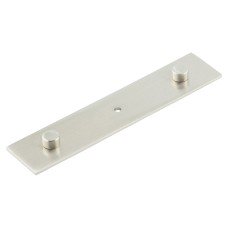 Frelan Hoxton Fanshaw Cabinet Knob Backplate Only - 140 x 30mm - Satin Nickel