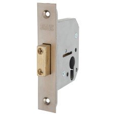 ERA Viscount Euro Profile Deadlock - 64mm Case - 44mm Backset - Satin Chrome 