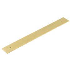 Frelan Hoxton Fanshaw Cabinet Handle Backplate Only - 268 x 30mm - Satin Brass