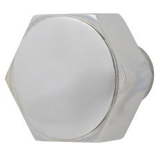 Alexander & Wilks Vesper Hex Cabinet Knob - 40mm Diameter - Polished Chrome