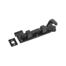 Olde Forge Blacksmith Necked Barrel Bolt - 152 x 41mm - Antique Black Iron