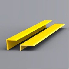 EdgeGrip Heavy Duty Anti Slip Stair Nosing Strip - 3000 x 70 x 30mm - Yellow