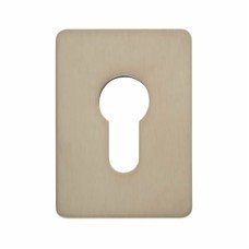 Jumbo Adhesive Fixing Escutcheon - 65.5 x 47.6mm - Euro - Satin Stainless Steel Jumbo Adhesive Fixing Escutcheon - 65.5 x 47.6mm - Euro - Satin Stainless Steel