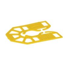 Broadfix Horseshoe Packer Shims - 55 x 43 x 1mm - Yellow - Pack of 200