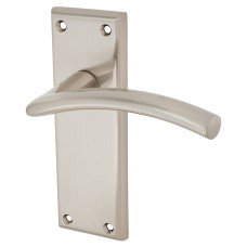 Serozzetta by Carlisle Brass Satin Nickel Latch Door Handle - Trenta Range - 150 x 50mm Serozzetta by Carlisle Brass Satin Nickel Latch Door Handle - Trenta Range - 150 x 50mm