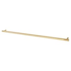 Alexander & Wilks Brunel 12mm Knurled T-Bar Cabinet Pull Handle - 448mm Centres - PVD Satin Brass