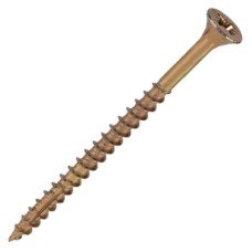 Reisser Cutter Pozi Countersunk Wood Screws - 4.5 x 70mm - Yellow Zinc - Pack of 200 Reisser Cutter Pozi Countersunk Wood Screws - 4.5 x 70mm - Yellow Zinc - Pack of 200