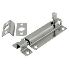 Hampstead Straight Barrel Bolt - 80 x 38mm - Polished Stainless Steel