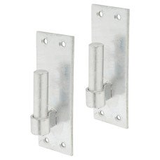 Heavy Duty Hook On Plate - 19mm Pin - Galvanised - Pair