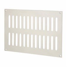 Exel Plain Slotted Vent - 242 x 165mm - 6600mm² Free Air Flow - Polished Stainless Steel 