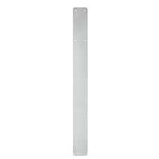 Exel Aluminium Plain Finger Plate - 1000 x 75 x 1.5mm - Satin Anodised