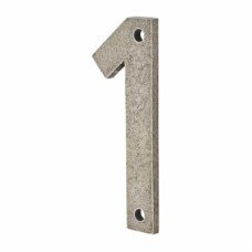 Finesse 76mm Screw Fix Door Numeral - 1 - Pewter