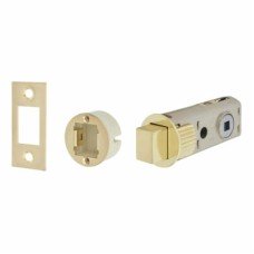 UNION JFL27 FastLatch Tubular Push-Fit Bathroom Deadbolt - 60mm Case - 44mm Backset - Polished Brass