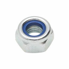 Self Locking Nut Nylon Insert - M10 - Zinc Plated - Pack of 25