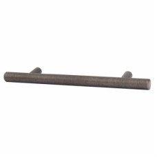 Exel 12mm T-Bar Cabinet Pull Handle - 128mm Centres - Brushed Pewter Effect