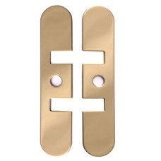 Numatic Concealed Jamb Door Closer Face Plate - Polished Brass