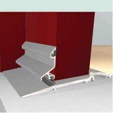 Exitex Industrial Threshold Seal - 1000mm Length - Inward/Outward Opening - Plain Aluminium