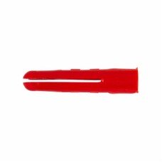 Rawlplug HDPE Plastic Wall Plug - 6 x 31mm - Red - Pack of 100