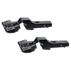 Blum CLIP Top Soft Close Cabinet Hinge - 110° - Half Overlay - Black Onyx - Pair