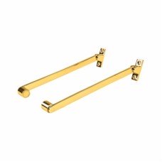 Roller Arm Fanlight Stay - 150mm Length - Polished Brass - Pair
