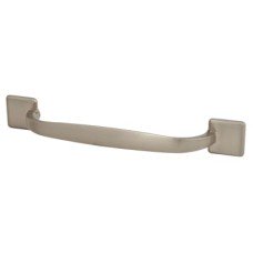 Crofts & Assinder Georgia 24mm D-Bar Cabinet Pull Handle - 128mm Centres - Brushed Nickel