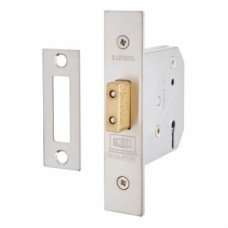 UNION 2177 3 Lever Deadlock - 65mm Case - 44.5mm Backset - Satin Stainless Steel