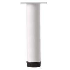 Rothley Round Adjustable Cabinet Furniture Leg - 32 x 700mm - White