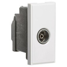 Knightsbridge Non-Isolated TV Coaxial Euro Module - White