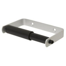 Contract Toilet Roll Holder - 19 x 132 x 83mm - Plastic Roller - Satin Anodised Aluminium