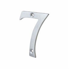 76mm Screw Fix Door Numeral - 7 - Satin Chrome 76mm Screw Fix Door Numeral - 7 - Satin Chrome
