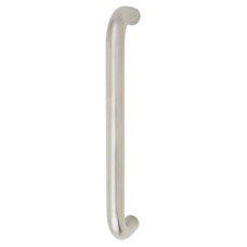 Exel 19mm D-Bar Door Pull Handle - Bolt Fix - 229mm Centres - Polished Stainless Steel