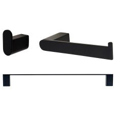 Exel Designer Bathroom Set - Matt Black