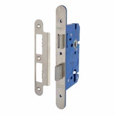Hampstead Architectural DIN Euro Sashlock - 85mm Case - 60mm Backset - Radius -Satin Stainless Steel