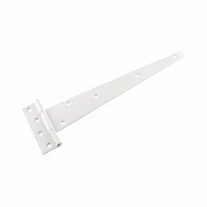 Medium Duty Gate/Door Tee Hinge - 300 x 25mm - White - Pair