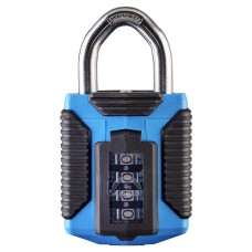 Squire Marine Grade Combination Padlock - 50mm Body - 23 x 22mm Shackle - Blue
