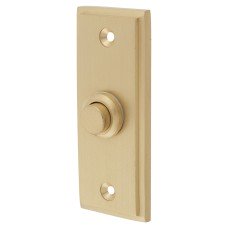 Heritage Brass by M Marcus Stepped Bell Push - 83 x 33mm - Satin Brass
