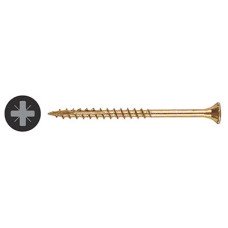 Reisser Cutter Pozi Countersunk Wood Screws - 5.0 x 60mm - Yellow Zinc - Pack of 200