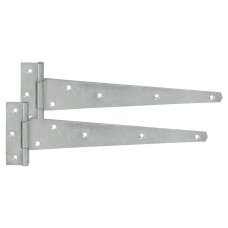 GateMate Medium Duty Gate/Door Tee Hinge - 300 x 30mm - Galvanised - Pair