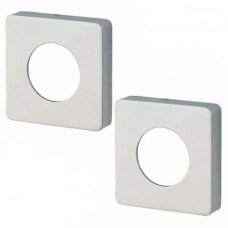 Jigtech Square Passage Rose Cover - 52 x 52mm - Polished Chrome