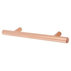 Exel 12mm T-Bar Cabinet Pull Handle - 96mm Centres - Bright Copper