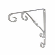 Exel Ornamental Scroll Shelf Bracket - 195 x 195mm - White