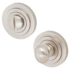 Burlington BUR80 by Frelan Bathroom Turn & Release with Stepped Rose - 53mm Diameter - Satin Nickel