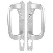 Trojan uPVC Patio Lock Door Handle - Euro - Silver