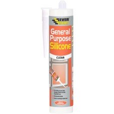 Everbuild General Purpose Silicone Sealant - 280ml - Clear Everbuild General Purpose Silicone Sealant - 280ml - Clear