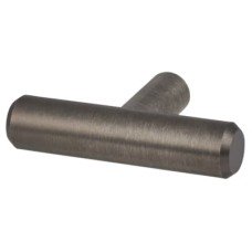 Exel 12mm T-Bar Cabinet Knob - 50 x 32mm - Brushed Pewter Effect